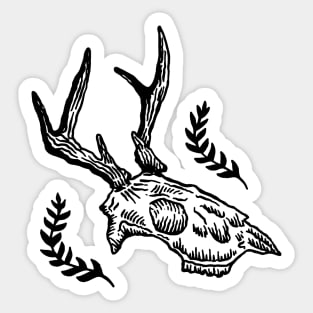 Deer Skull Sticker